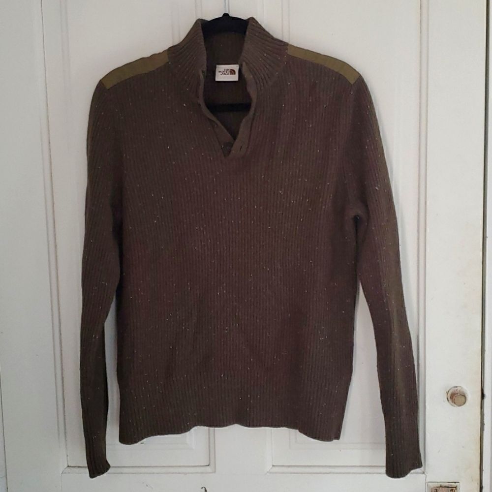 The North Face Green Henley Pullover Sweater